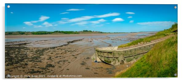 Purton Hulks Acrylic by Chris Rose