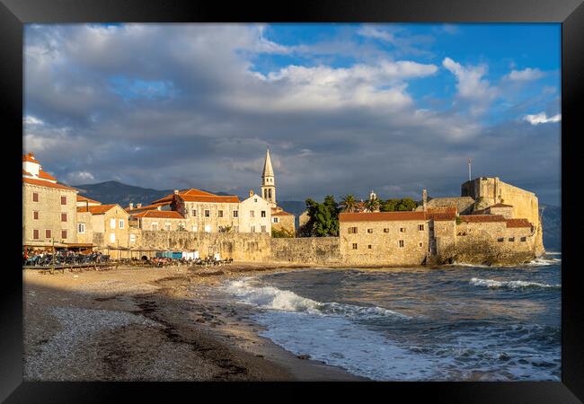 Budva, Montenegro Framed Print by peter schickert