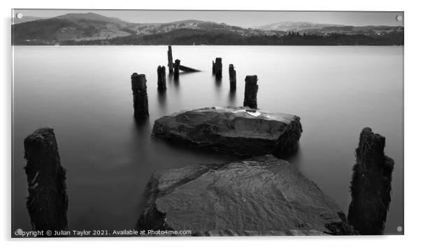 Old Jetty, Lake Windermere Acrylic by Jules Taylor