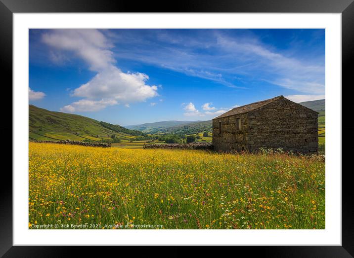 Cowslip Barn Framed Mounted Print by Rick Bowden