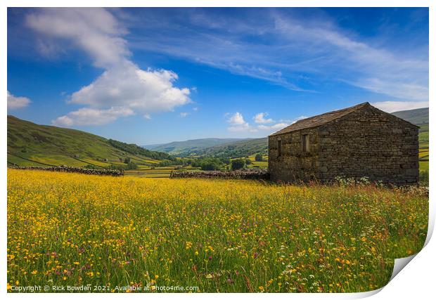 Cowslip Barn Print by Rick Bowden