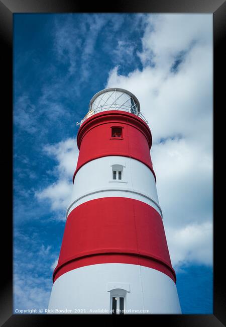 Happisburgh Lighthouse Framed Print by Rick Bowden