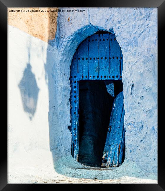 Chefchaouen Framed Print by Jo Sowden