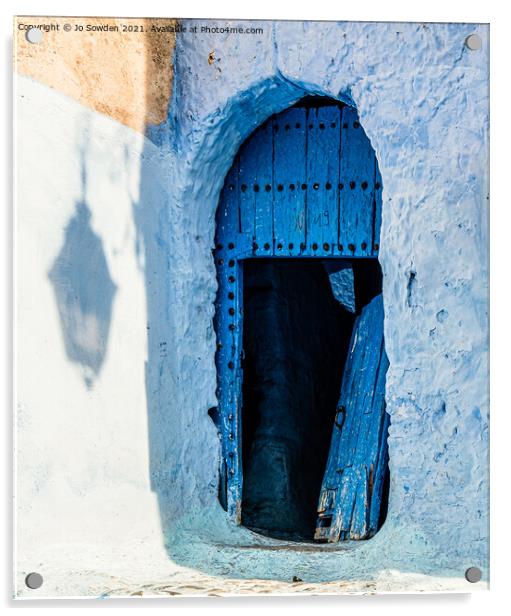 Chefchaouen Acrylic by Jo Sowden