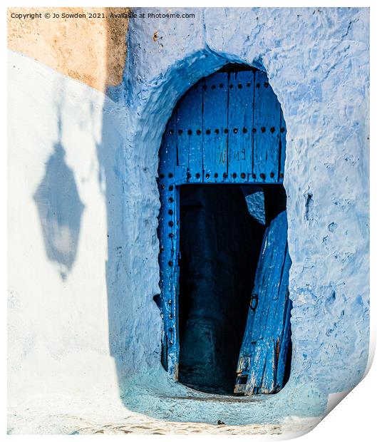Chefchaouen Print by Jo Sowden