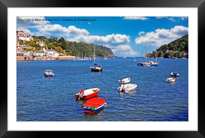 River dart dartmouth Framed Mounted Print by Kevin Britland