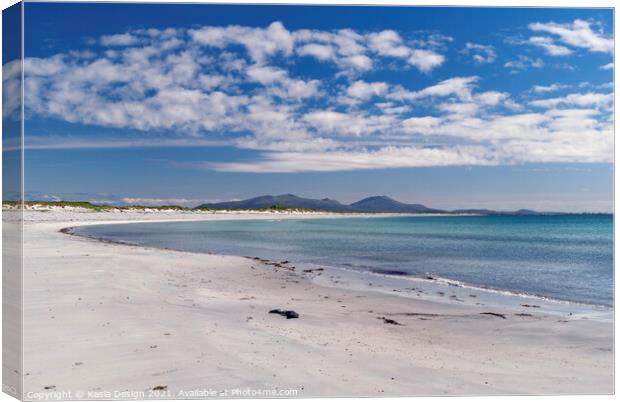 Miles of Sand at Borve Beach, Benbecula Canvas Print by Kasia Design