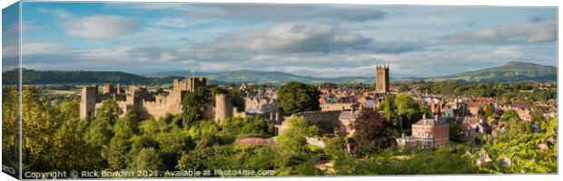 Majestic Medieval Ludlow Canvas Print by Rick Bowden