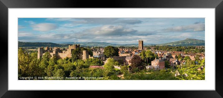 Majestic Medieval Ludlow Framed Mounted Print by Rick Bowden