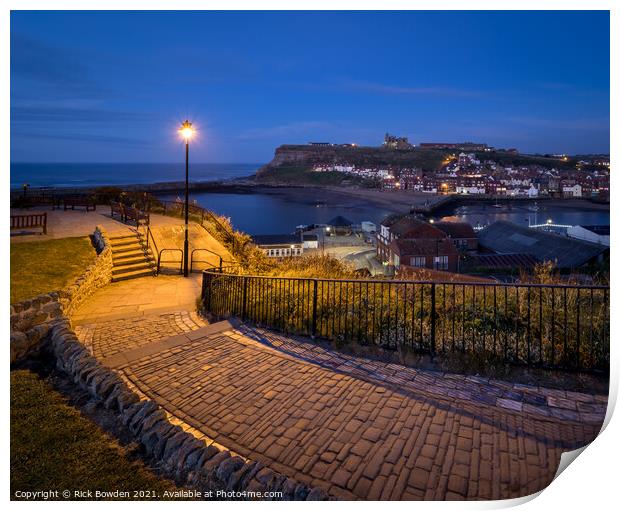 Whitby Night Print by Rick Bowden
