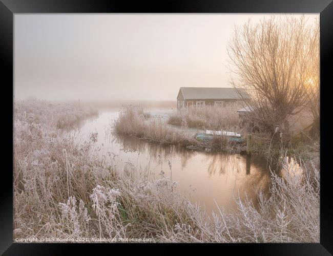 Serene Winter Thurne Framed Print by Rick Bowden