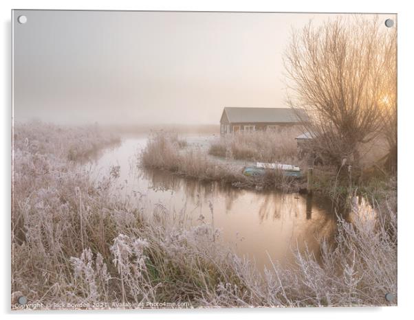 Serene Winter Thurne Acrylic by Rick Bowden