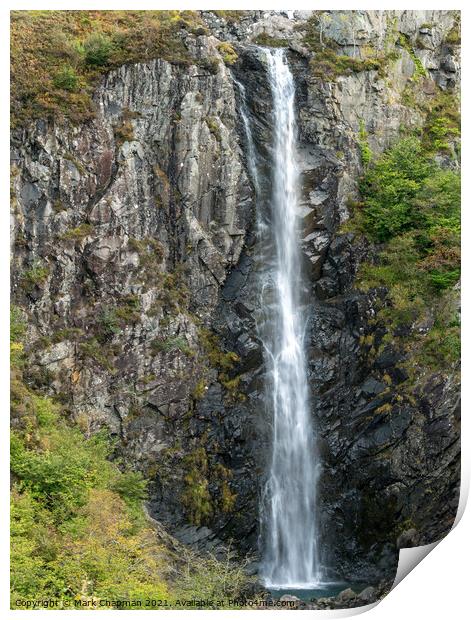 Eas Mor waterfall, Glenbrittle, Isle of Skye Print by Photimageon UK