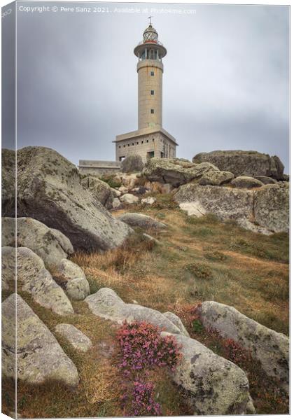 Punta Nariga Lighthouse in the Death Coast, Galicia, Spain Canvas Print by Pere Sanz