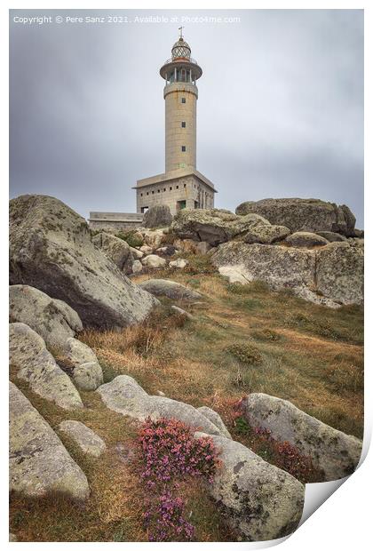 Punta Nariga Lighthouse in the Death Coast, Galicia, Spain Print by Pere Sanz
