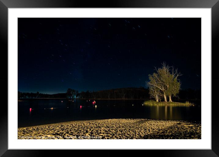 Sao Domingos Beach at Night Framed Mounted Print by Angelo DeVal
