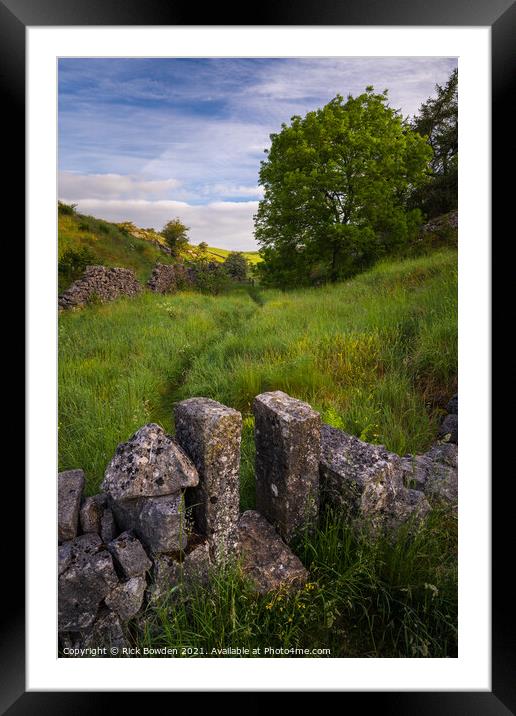Ricklow Squeeze Stile Framed Mounted Print by Rick Bowden