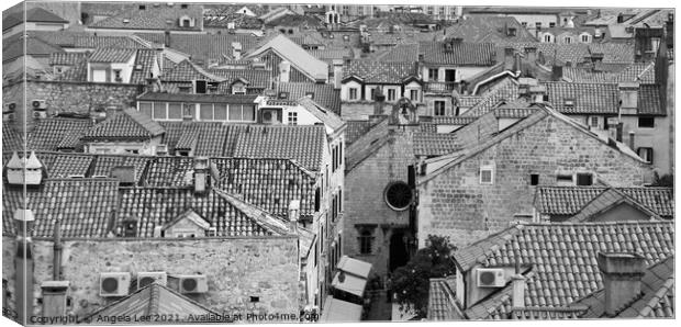 Roof top view  Canvas Print by Angela Lee