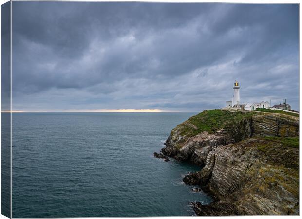  South Stack Lighthouse, Anglesey. Canvas Print by Colin Allen