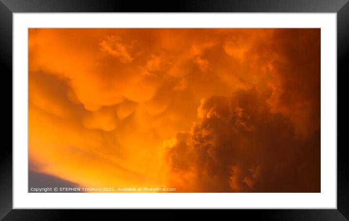 Angry Clouds Framed Mounted Print by STEPHEN THOMAS