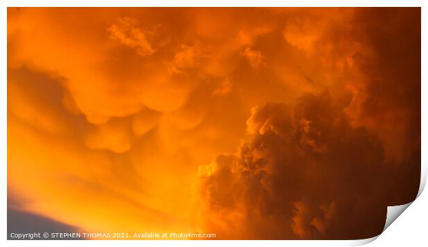 Angry Clouds Print by STEPHEN THOMAS