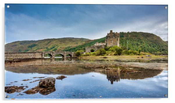 Majestic Eilean Donan Castle Acrylic by Alan Tunnicliffe