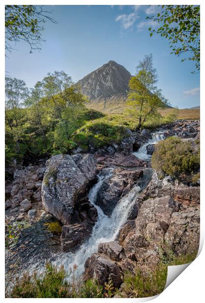 buachaille etive landscape Print by Alan Tunnicliffe