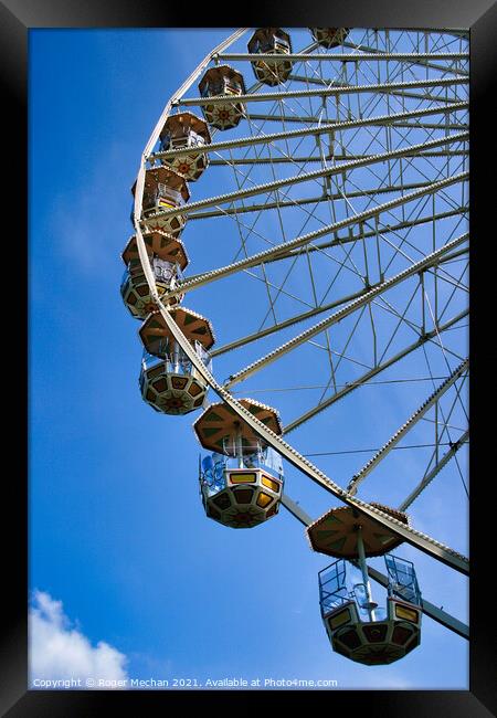 Captivating Ferris Wheel Ride Framed Print by Roger Mechan