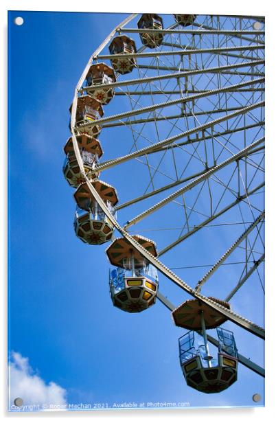 Captivating Ferris Wheel Ride Acrylic by Roger Mechan