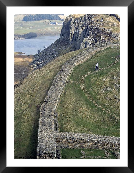 Hadrians Wall Framed Mounted Print by Howard Corlett