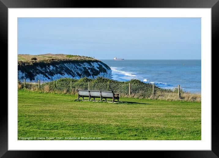 Botany Bay Broadstairs Framed Mounted Print by Diana Mower