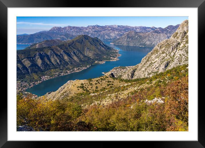 Kotor Bay Framed Mounted Print by peter schickert