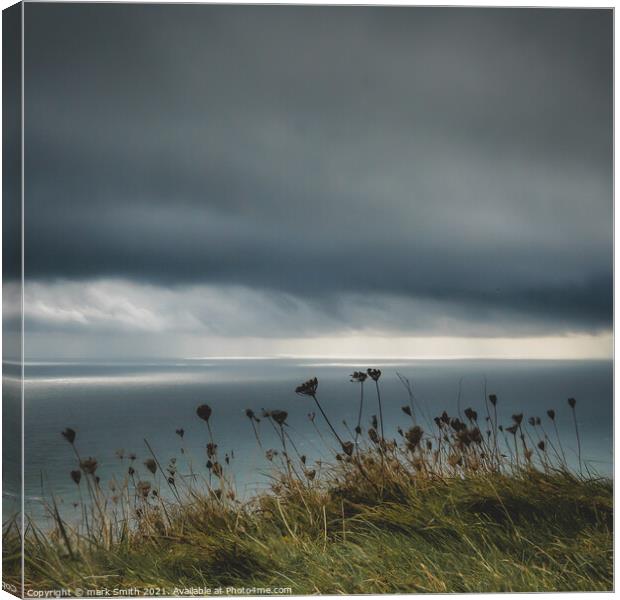 clearing storm, beachy head Canvas Print by mark Smith