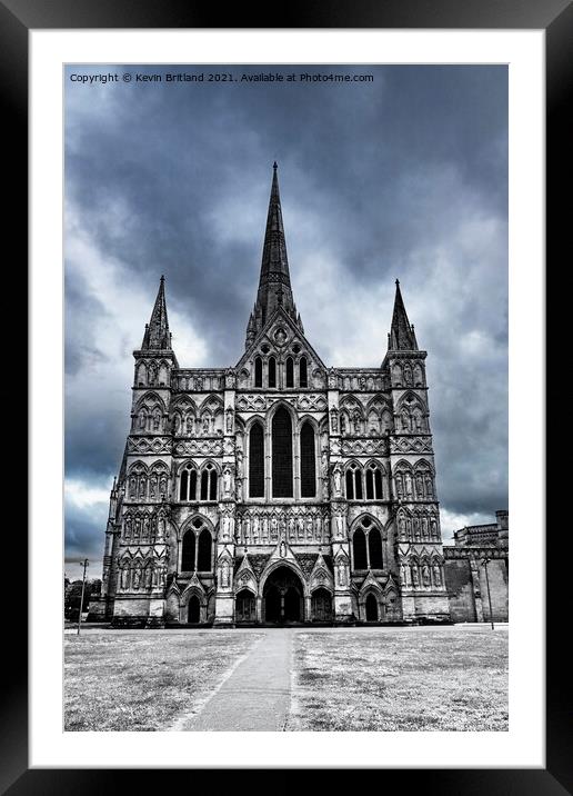 Salisbury Cathedral Framed Mounted Print by Kevin Britland
