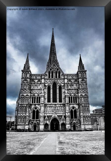 Salisbury Cathedral Framed Print by Kevin Britland
