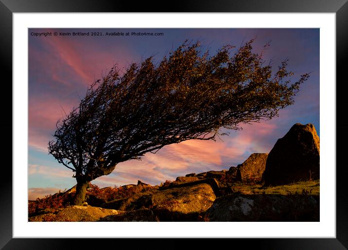 Bodmin moor sunrise Framed Mounted Print by Kevin Britland