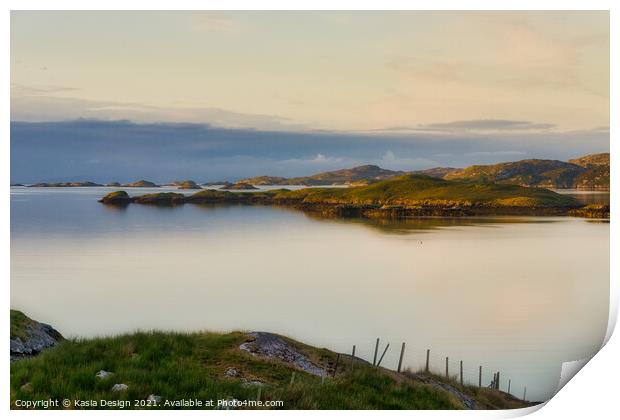 Tarbert Coast at Dawn, Isle of Harris, Scotland  Print by Kasia Design