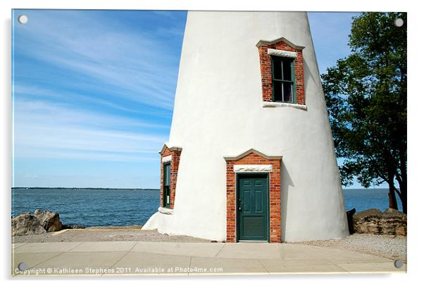 Lighthouse Entrance Acrylic by Kathleen Stephens