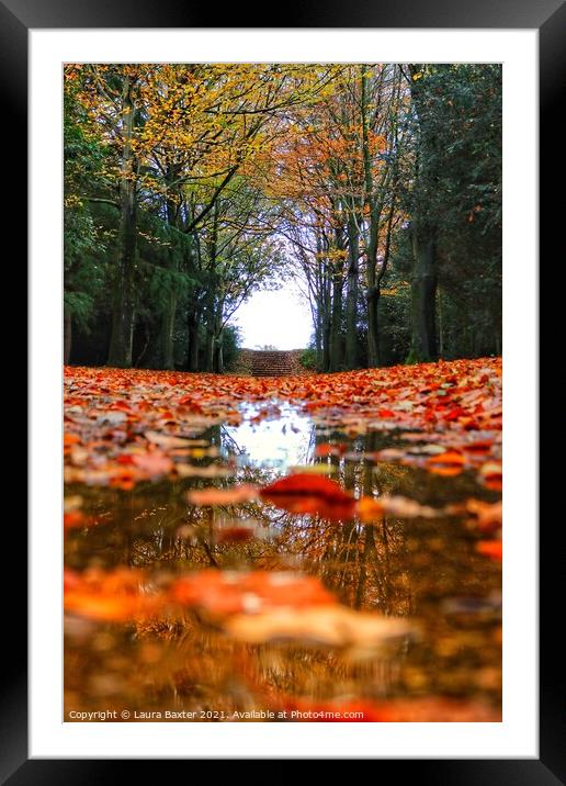 Autumn Reflections Framed Mounted Print by Laura Baxter