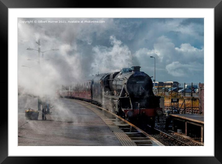 Iconic Jacobite Steam Train Journey Framed Mounted Print by Gilbert Hurree