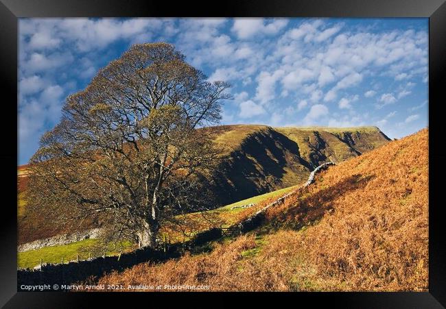 Lonsdale Fell and Lonsdale Pike Lake District Landscape Framed Print by Martyn Arnold
