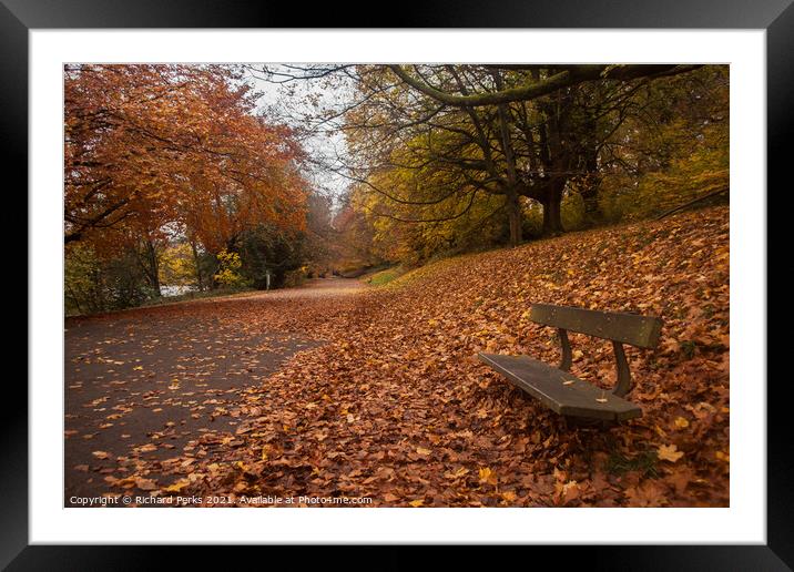  A carpet of Autumn leaves Framed Mounted Print by Richard Perks