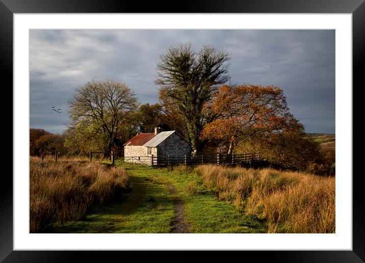Deserted cottage in the country Framed Mounted Print by Leighton Collins