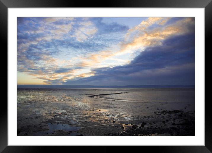 Dusk at West Kirby Framed Mounted Print by Andy Heap