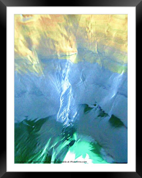 Abstract Northern Lights Framed Mounted Print by Stephanie Moore