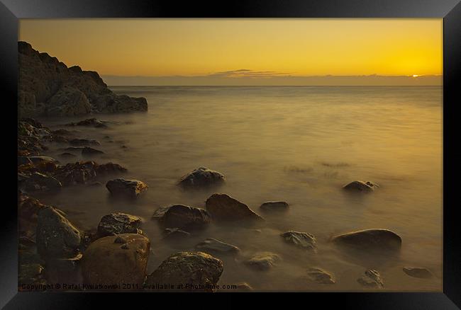 Church Bay Sunset Framed Print by R K Photography