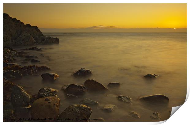 Church Bay Sunset Print by R K Photography