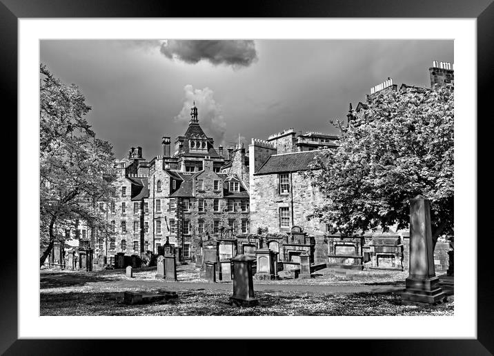 Greyfriars Churchyard, Edinburgh Framed Mounted Print by Joyce Storey