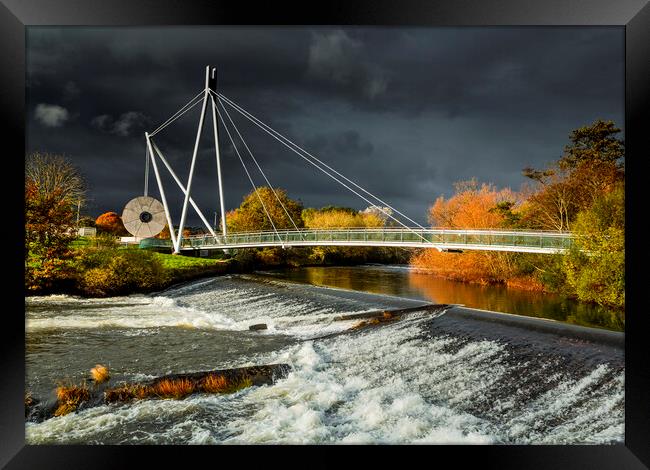 Millers Crossing Bridge, Exeter, Devon Framed Print by Maggie McCall