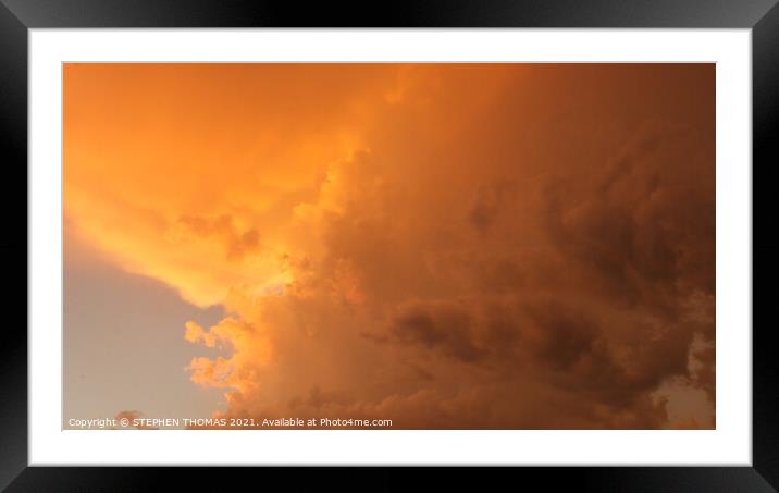 And the Storm Laughed at Me Framed Mounted Print by STEPHEN THOMAS